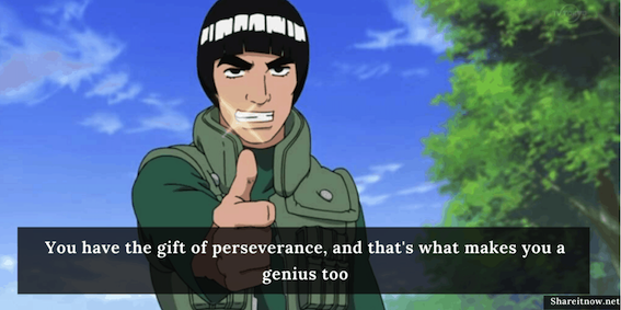 Perseverance of a genius