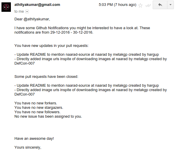 Ruby Notificator project