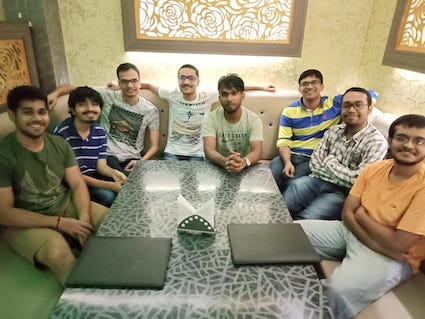 Me and the buoys at a treat